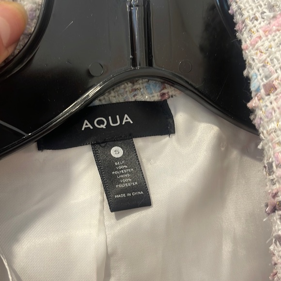 Aqua Tweed Blazer size small - Picture 4 of 4